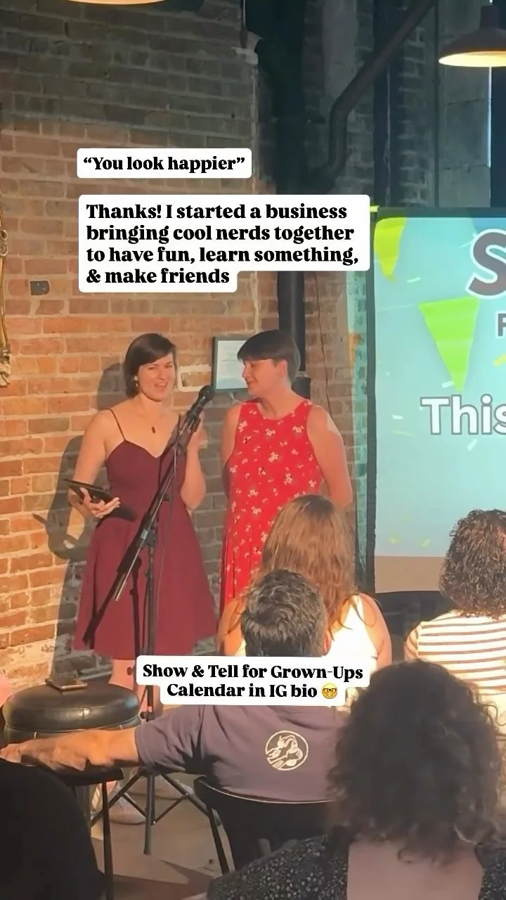 ๐ฅฐ So happy to bring together such amazing people ๐ค
#livingthedream #showandtellforgrownups #chicago #havefun #learnsomething #newfriends #nichecommunity