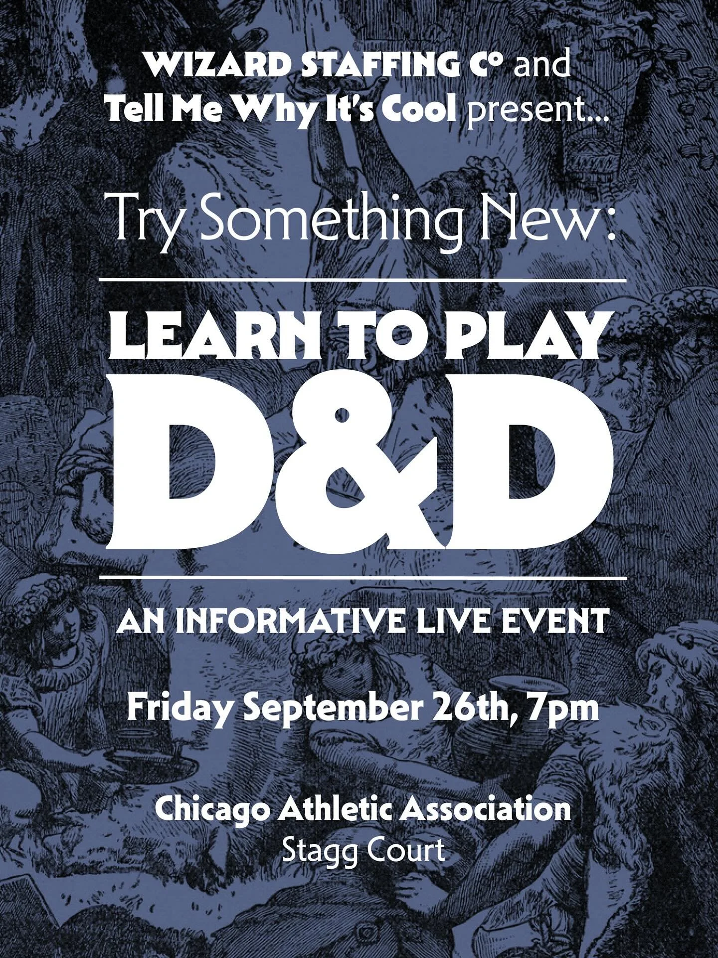 Don’t miss out if your chance to meet more D&D friends in Chicago!
ποΈ This Friday, September 26th
π @chicagoathletichotel
πͺ Doors are at 7:00
We’ll start Q&A around 7:30 followed by jumping into an interactive world of D&