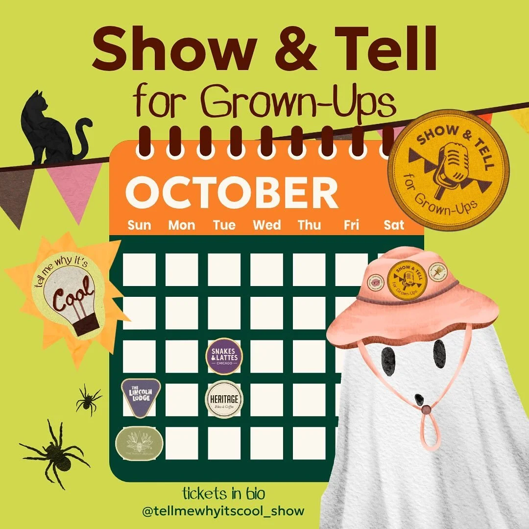 π It’s officially SPOOKY SEASON!!! π»
Join us this month to have fun & learn something sPoOkY! π§
π10/14 @snakesandlatteschicago SPOOKY THEME
π 10/19 @thelincolnlodge MONTHLY SHOWCASE
π² 10/21 @heritagebikesandcoffee SPOOKY THEME
Fre
