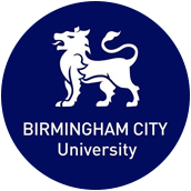 Birmingham City University logo, an organisation that Corey is proud to guest lecture for.