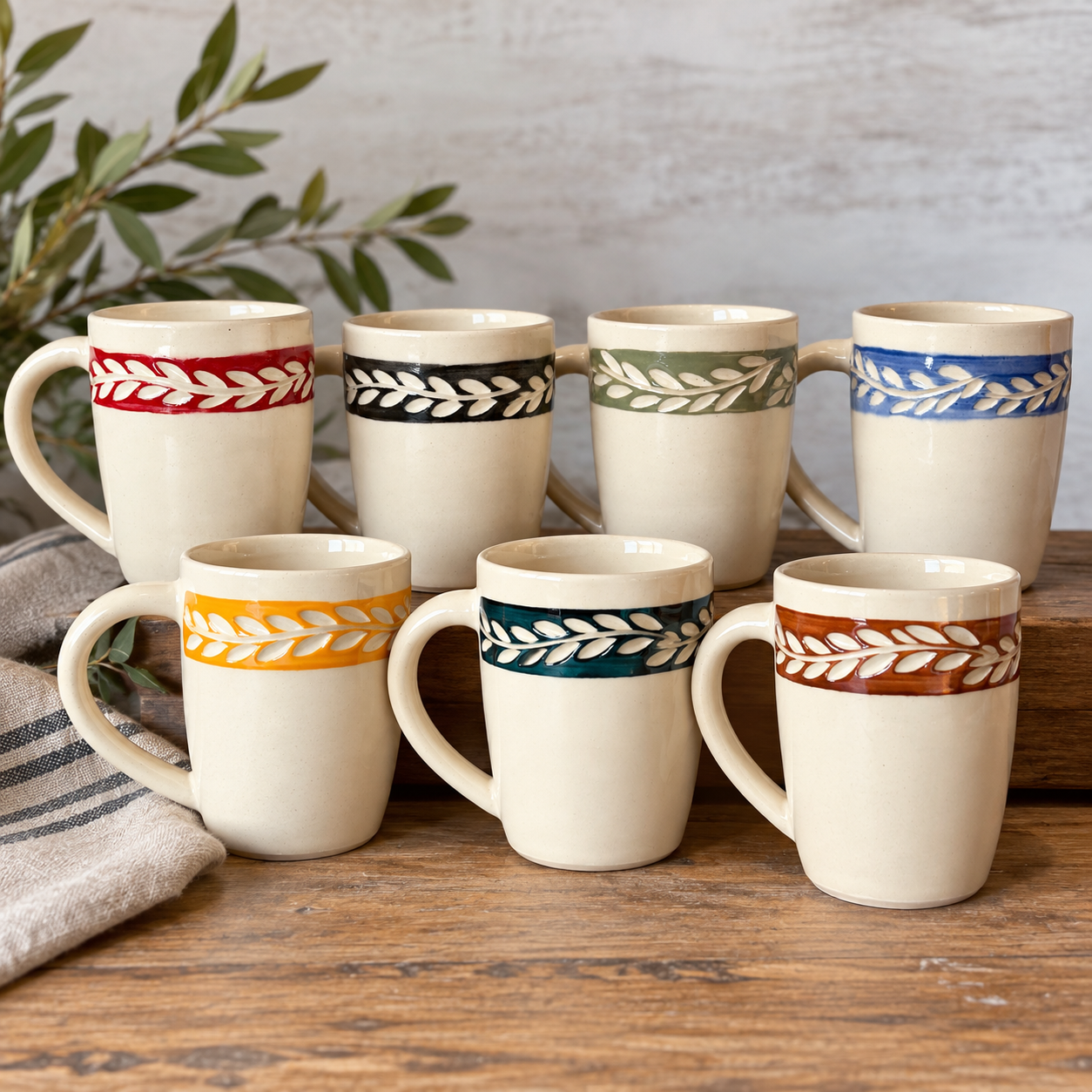 Mugs with Fall Colors