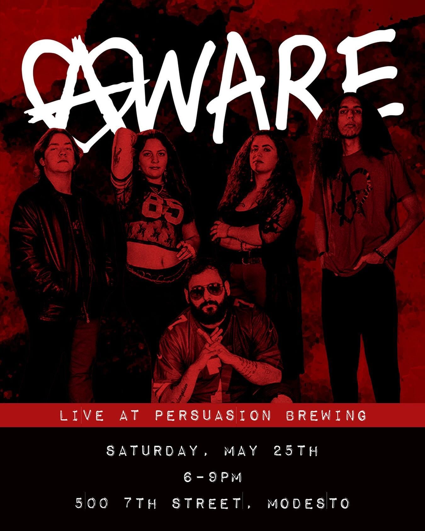 Persuasion, we&rsquo;re comin&rsquo; back for ya! On Saturday, May 25th to be exact😎🔥 See ya there!

Poster made by @seeing.lavender #porchfest #alternative #hardrock #thebandaware #209
#centralvalley #rockband