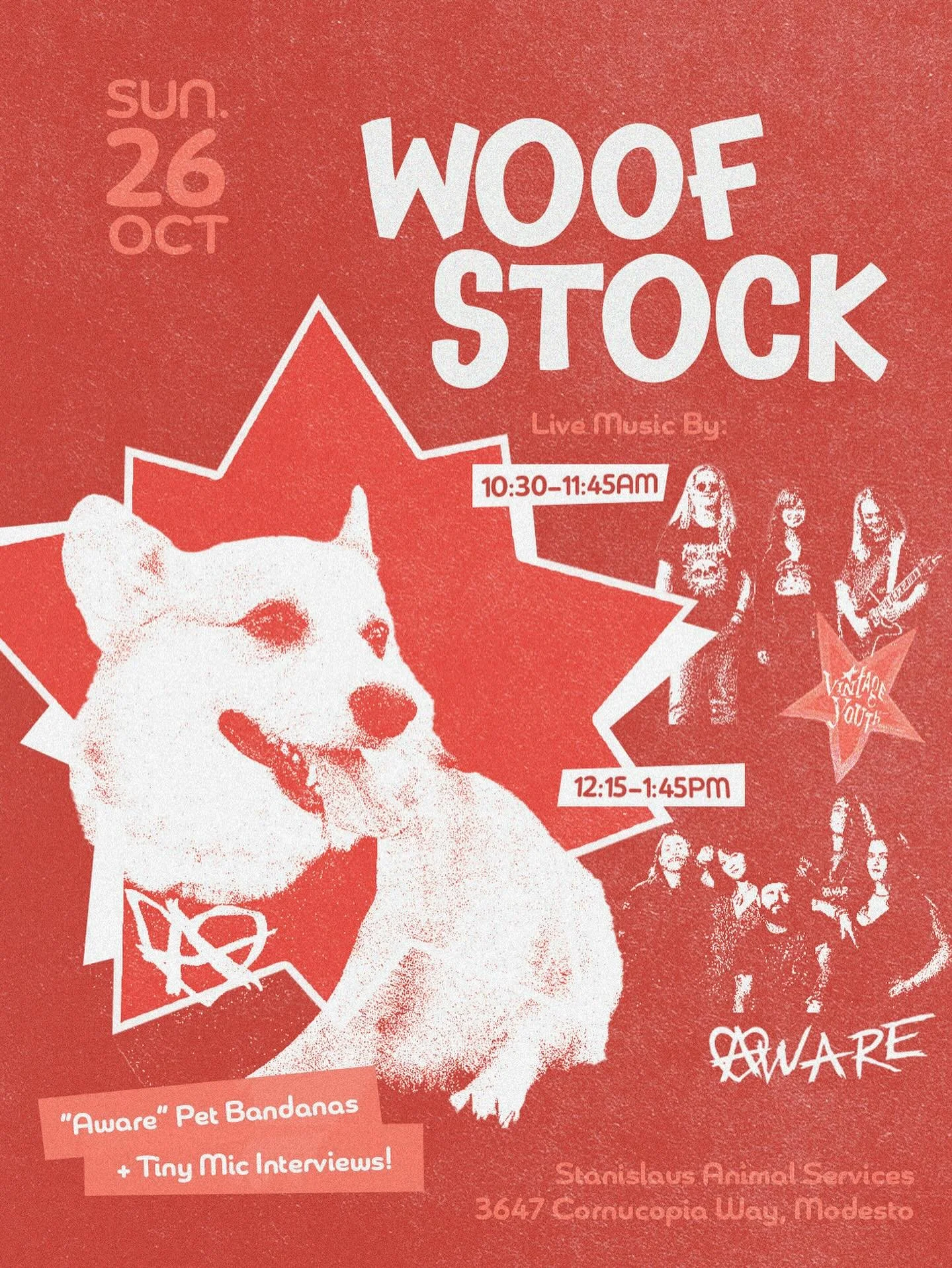 Next up: WOOFSTOCK🐾

One of our favorite events is coming up and we&rsquo;re super excited to be joined by our good friends @we.r.vintageyouth 

🎥 Bring your pets (costumes encouraged) for the chance to get interviewed for our annual tiny mic serie