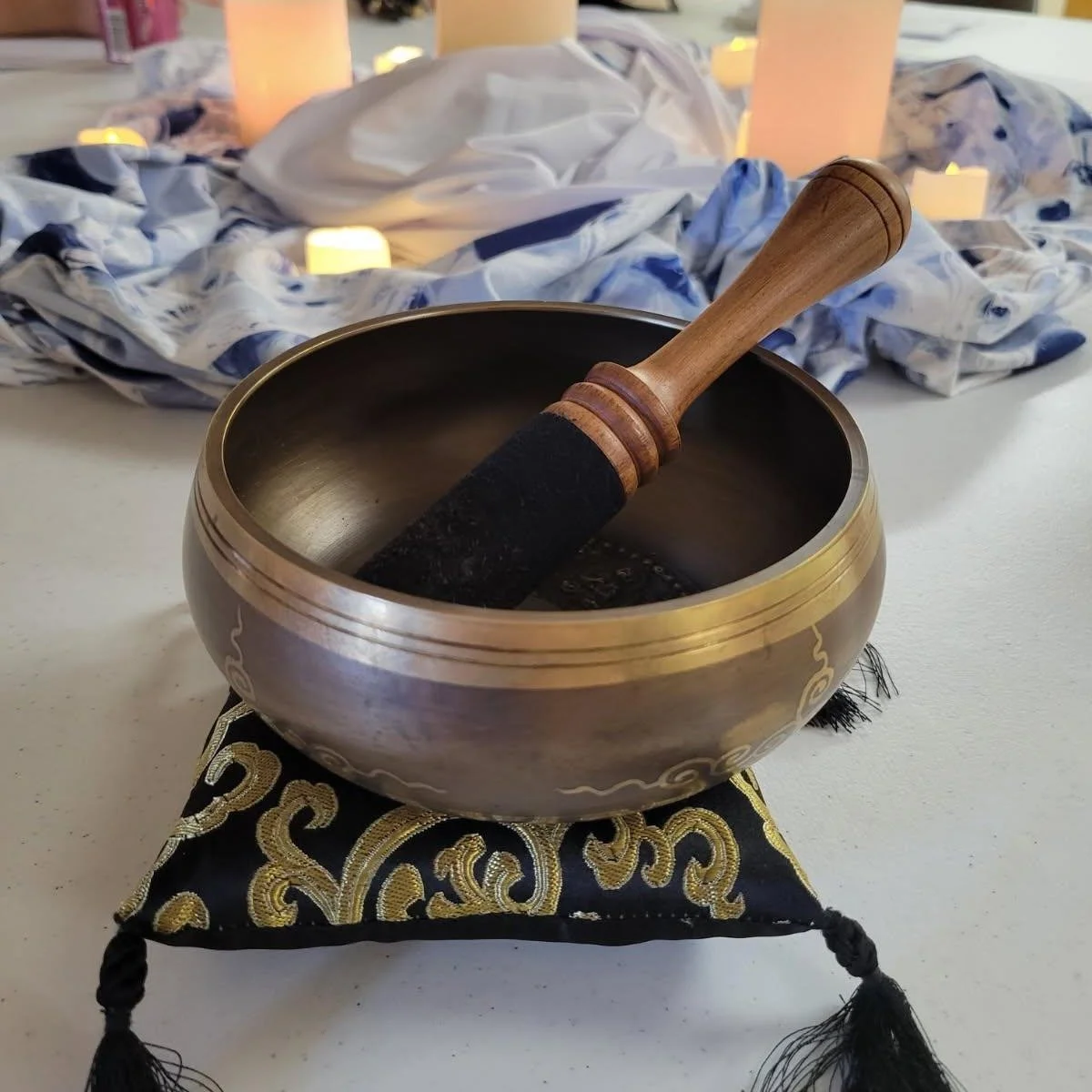 Our gathering on Sunday, Oct. 5 was centered around a large round table. We used the center of the table as our center-point. There we placed candles to signify our presence with the community. Along the edge of the table, we participated in a writin