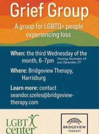 This is a wonderful new resource in our community. It was created after a gay man who moved to the area and lost his husband quite suddenly. He struggled to find bereavement support as a gay man. He joined some groups that were welcoming, but he was 