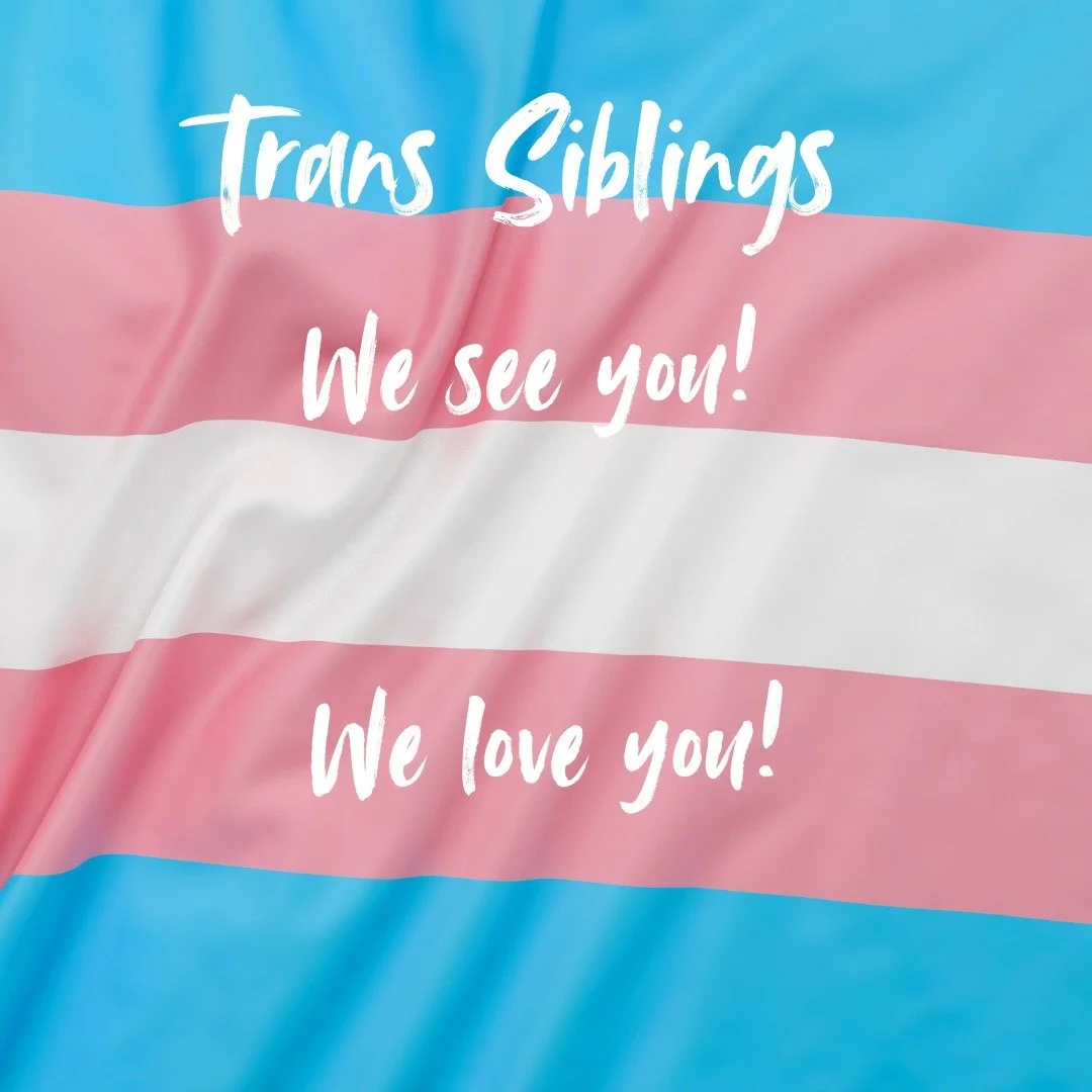 In the wake of the horrific legislation in Kansas, we want to remind our beloved trans siblings that you are seen and loved. 

Our community is stronger, more brilliant, more beautiful, more magical because of you. 

You cannot and will not be erased