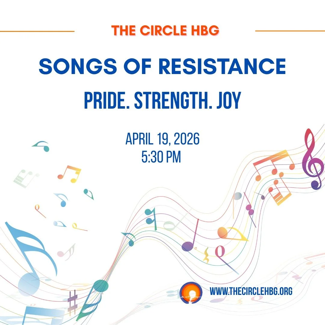 Join The Circle Hbg on Sunday, April 19 at 5:30 PM at the Harrisburg Quaker Meeting House for Songs of Resistance. Let by members of the community, we will sing songs out of Minneapolis and other songs of resistance that encourage, strengthen, and fi