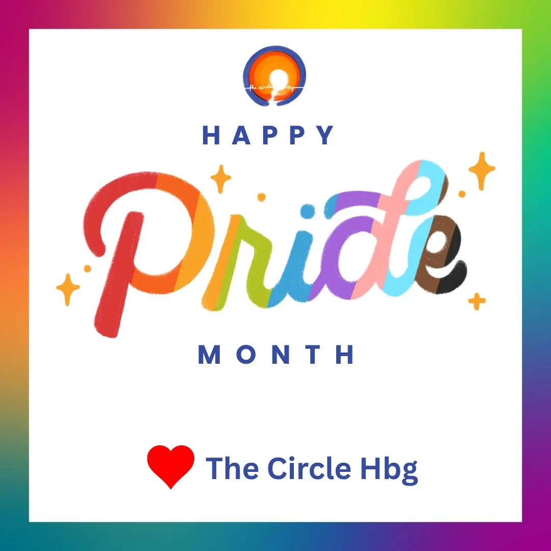 Happy Pride Month! 

We celebrate queerness all year long but we do love pride month! Enjoy the celebrations and keep fighting, especially for our trans and nonbinary siblings. 

<3 The Circle Hbg 

#thecirclehbg
#queercommunity
#queeradjancent
#a