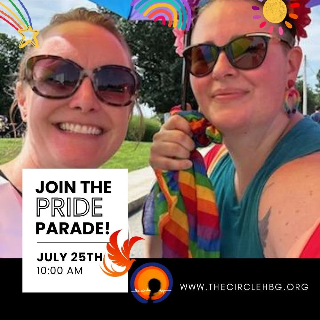 We are creating phoenix wings and headpieces. Let us know if you or your child would like to make one for the pride parade so we are sure to have enough supplies for our pride float work days on July 5 &amp; 12. 

#thecirclehbg
#queercommunity
#queer