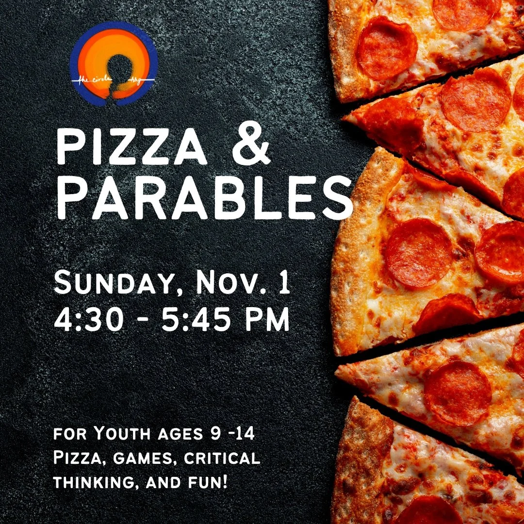The Circle Hbg's new youth gathering will meet this coming Sunday, Nov. 1 at 4:30 PM. 

We will have pizza, play some games, check in with each other, and start our stories at the beginning. 

#thecirclehbg
#queercommunity
#queeradjacent
#alliestoo
#