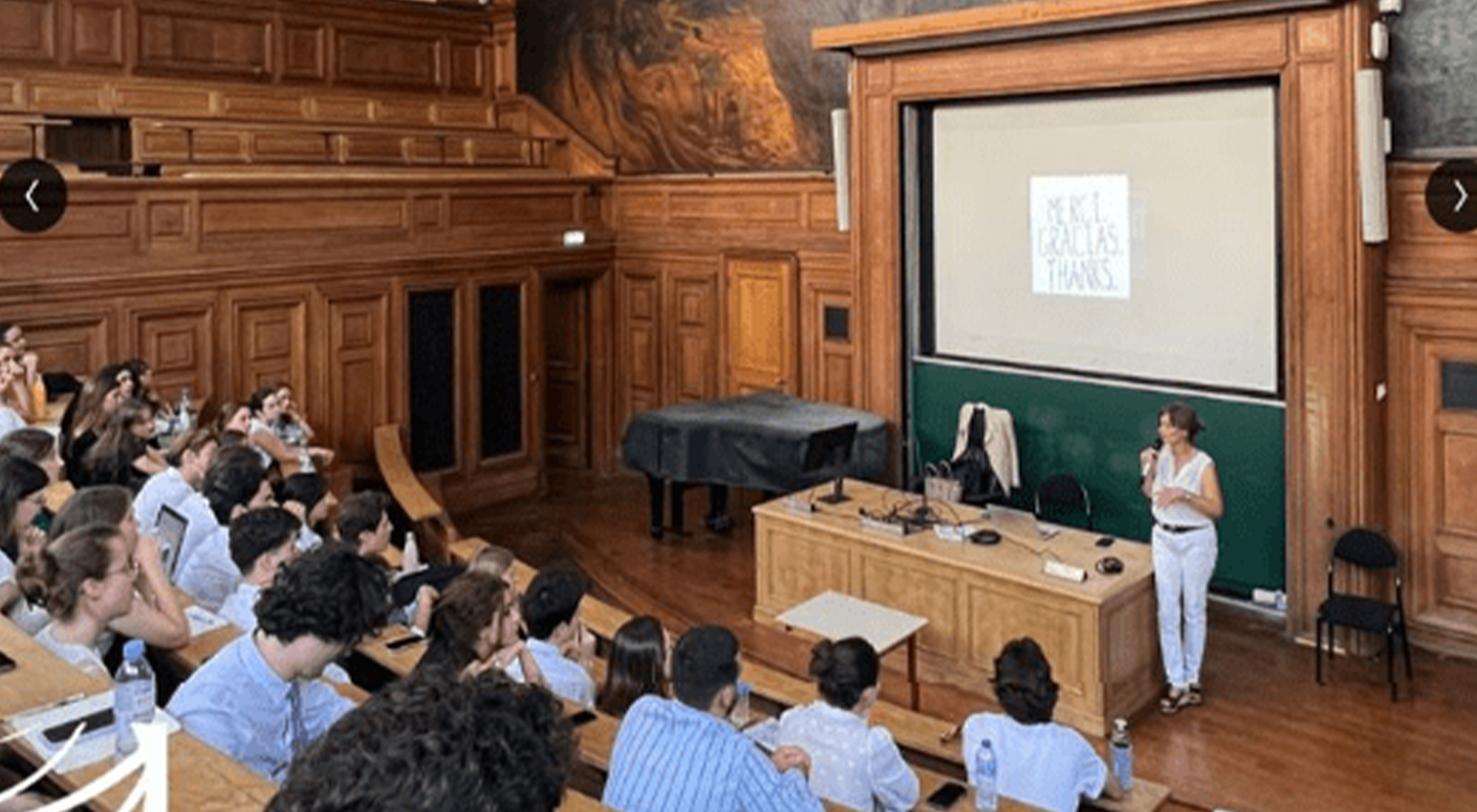 Helena Perez-Isturiz madrina del Master HEAI-Asso Sorbonne Université