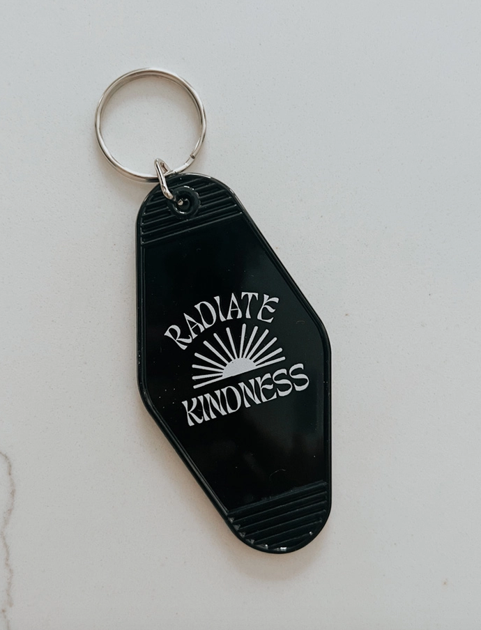 Radiate Kindness Motel Keychain