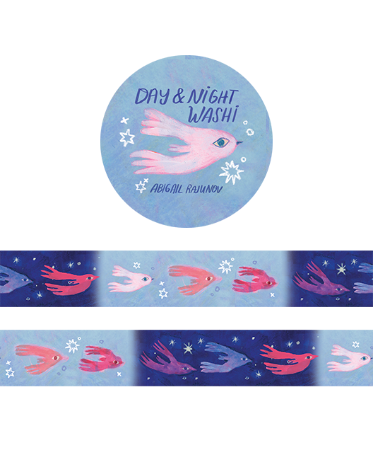 Day + Night Birds Washi Tape