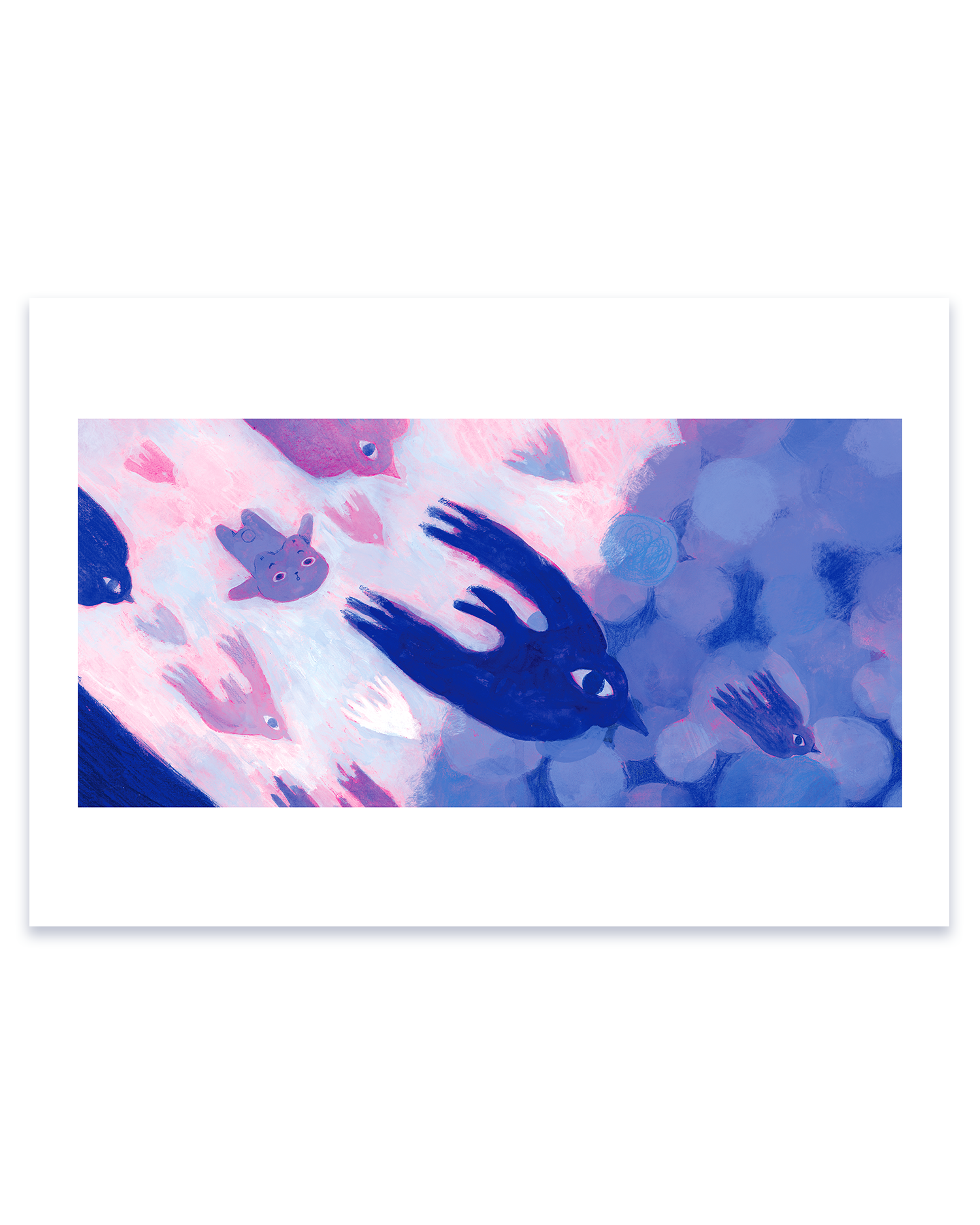 Guy Over the Forest Print