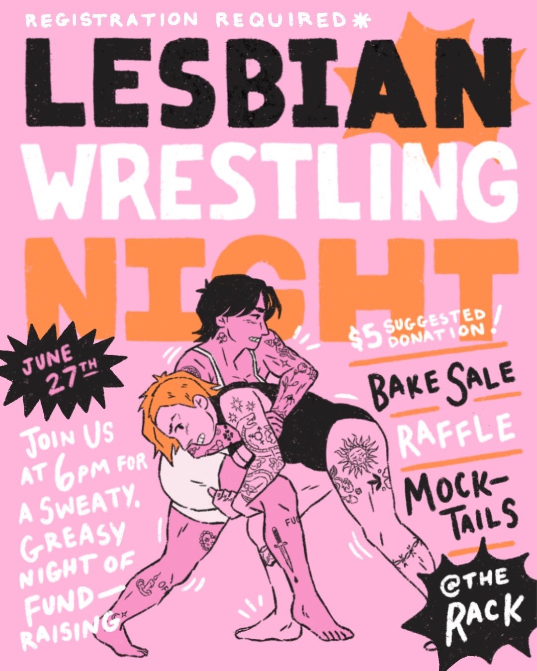 SOLD OUT! Lesbian Wrestling @ The RACK