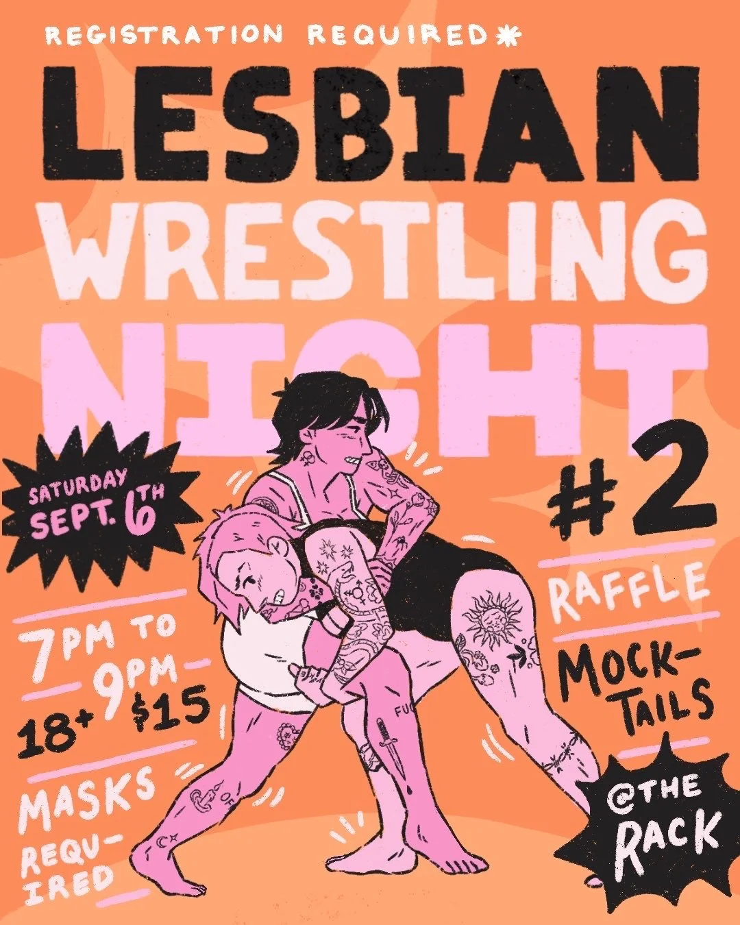 SOLD OUT! Lesbian Wrestling 2