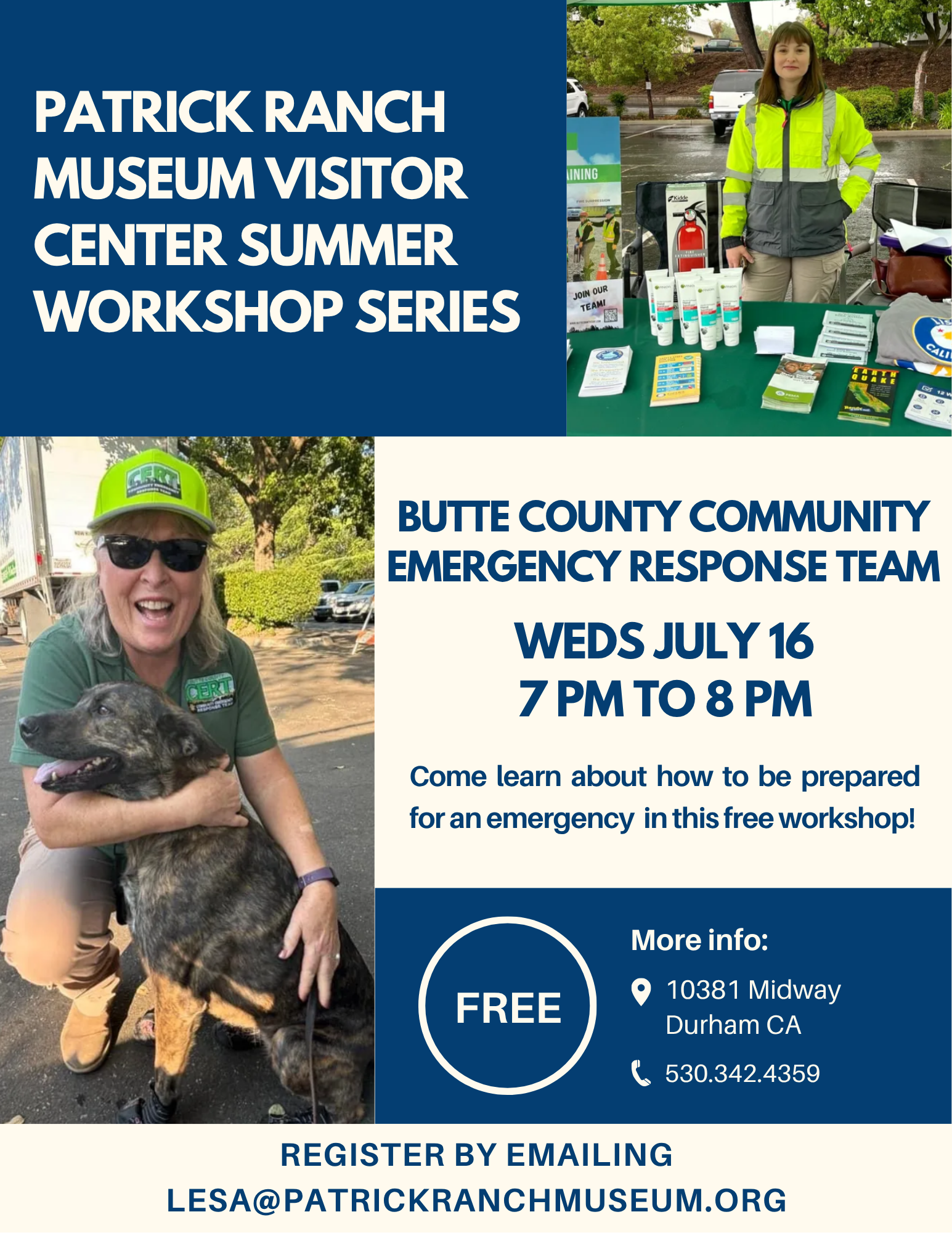 FREE Butte County Community Emergency Response Preparedness Workshop