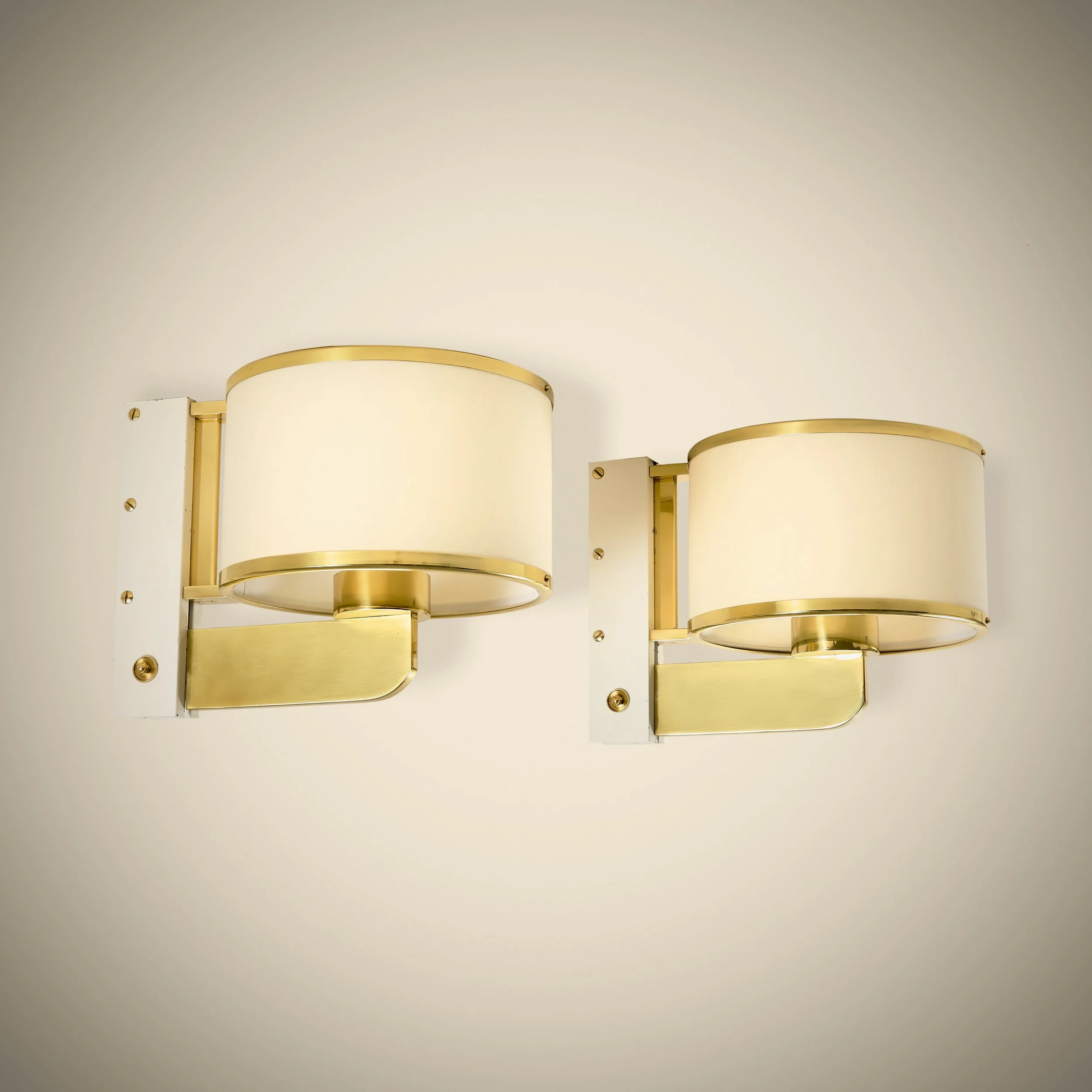 Paul DUPRE LAFON - Paire d'Appliques, circa 1957