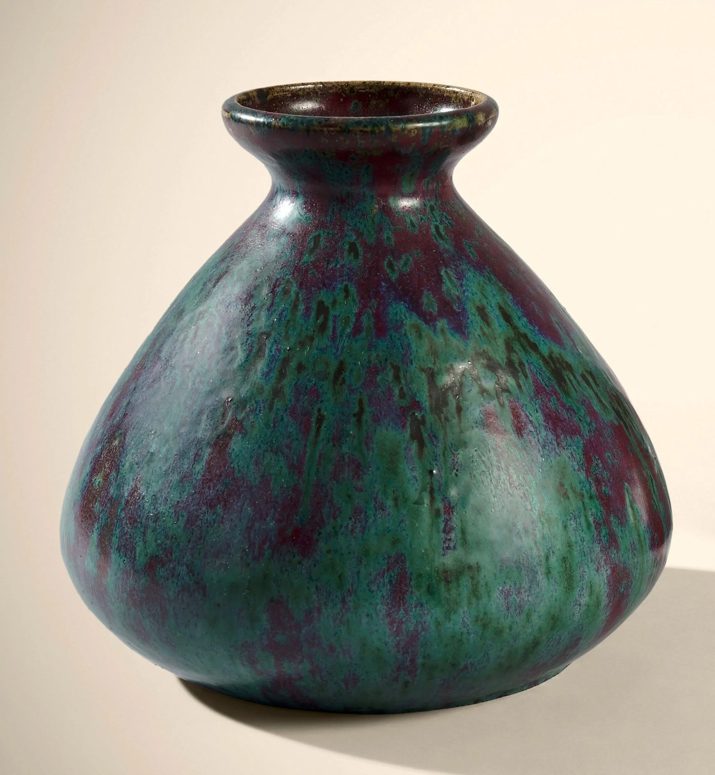 Pierre Adrien DALPAYRAT - Vase piriforme aplati, circa 1900
