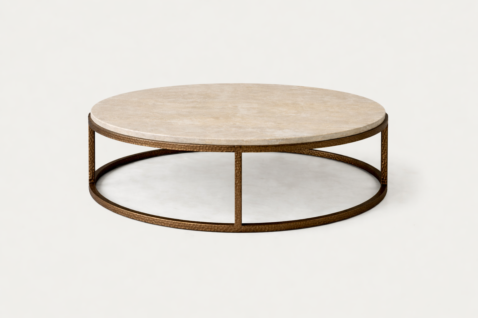 Round Hammered Coffee Table