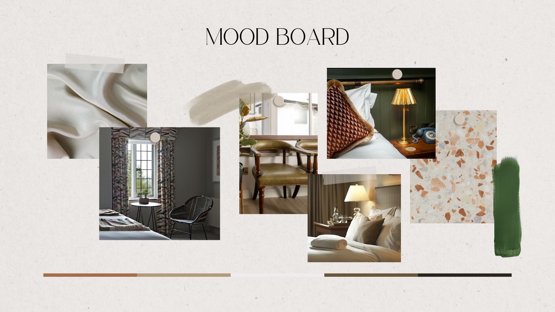 Mood Board for the bedrooms at the Bunk Inn - Newbury.