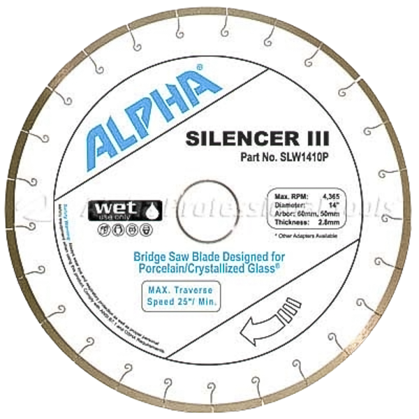 ALPHA Silencer 3 Porcelain/Crystallized Glass (Silent/Wet Use) (14", 16")