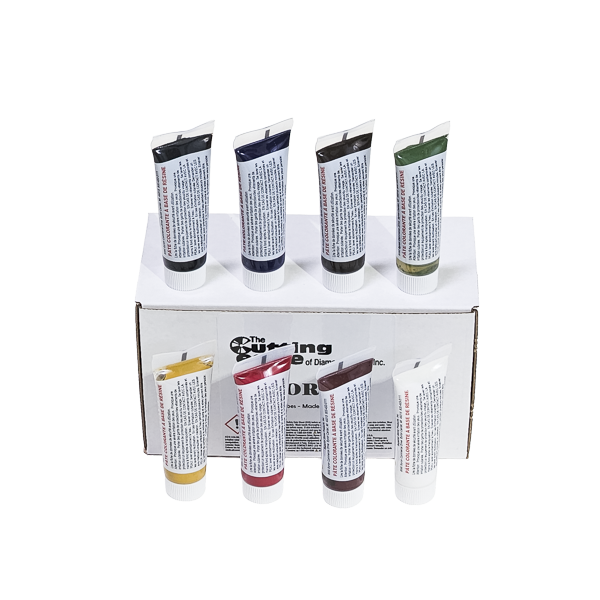 Liquid Colors for Glue - 1 oz Color Kit (8 tubes) or ind. tubes