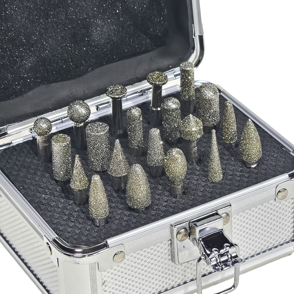 Electro-plated 1/4" bits for Dremel (Set of 20)