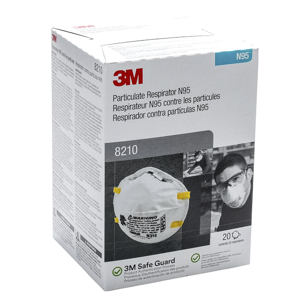 Dust Masks N95 (Box of 20) - (3M-8210)