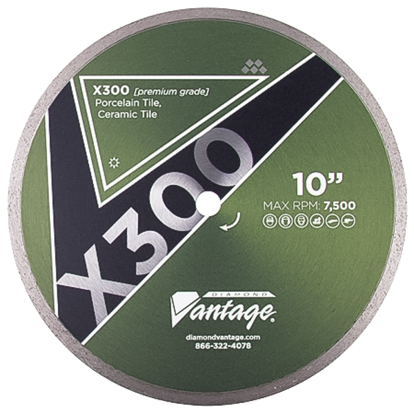 Porcelain/Ceramic Tile Blade (Wet/Dry) - X300 Premium Grade
