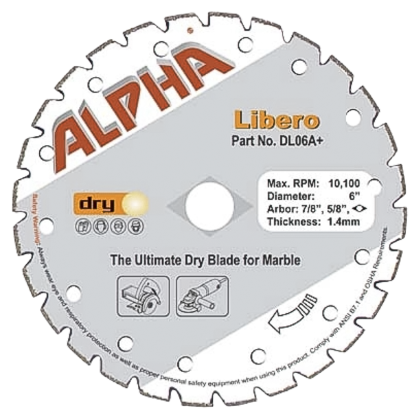 ALPHA Libero Marble/Limestone Blade (Dry/Wet)