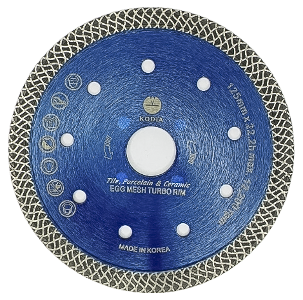Mesh Turbo Rim Blue Porcelain Blade (4.5"-10")