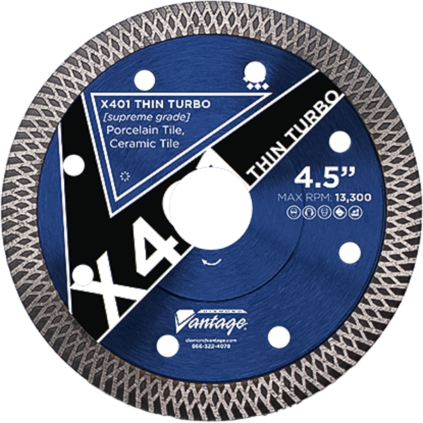 Porcelain/Ceramic Tile Blade (Wet/Dry) - X401 Thin Turbo
