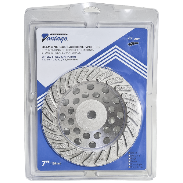Double Turbo Cup Wheel (Concrete/Masonry/Stone) - X-3 Supreme Grade