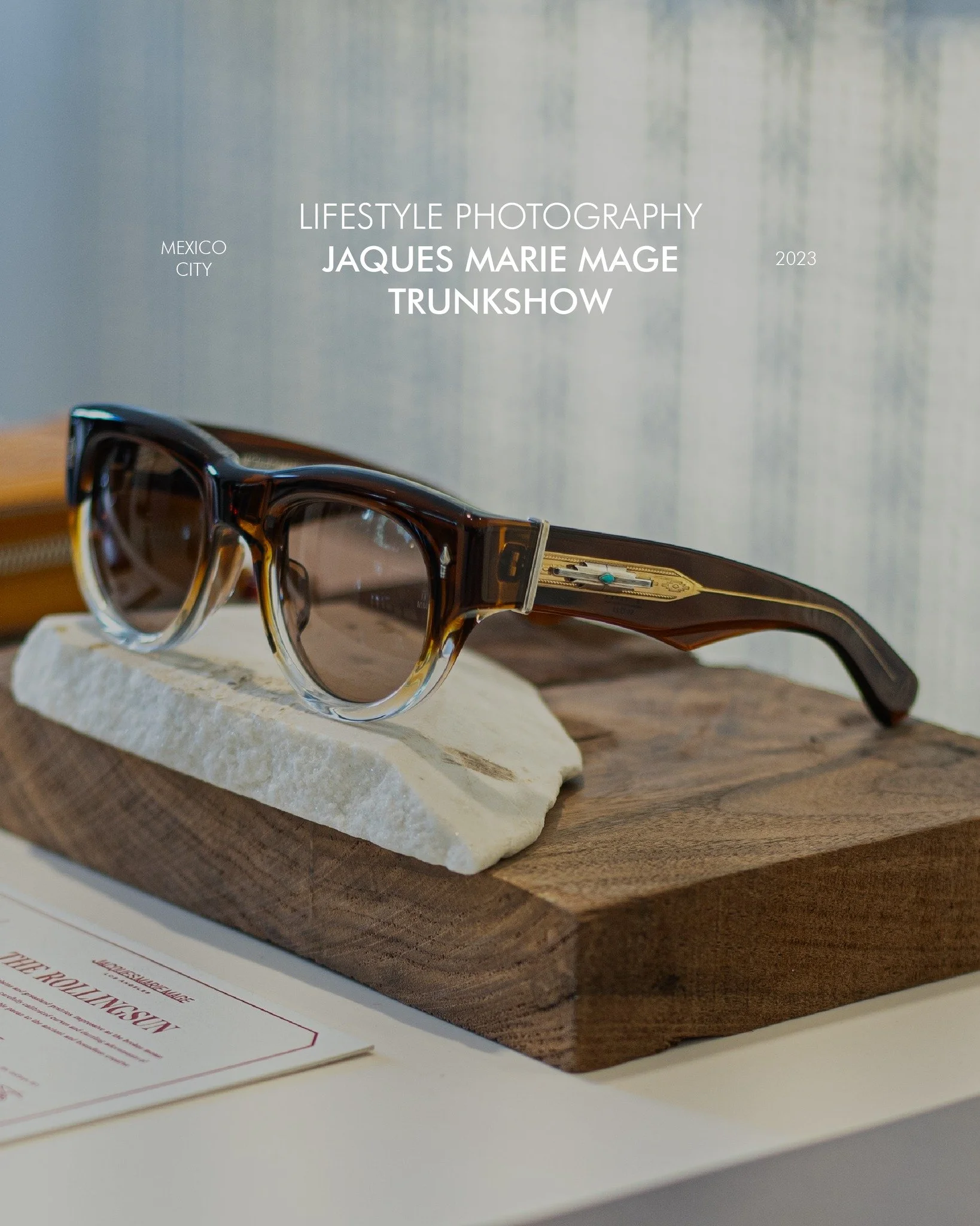 En Noviembre de 2023 tuvimos la oportunidad de capturar momentos &uacute;nicos en el primer TRUNKSHOW de Jacques Marie Mage en @colima.112 
Un evento exclusivo donde los clientes top de la marca pudieron conocer de primera mano la colecci&oacute;n SS