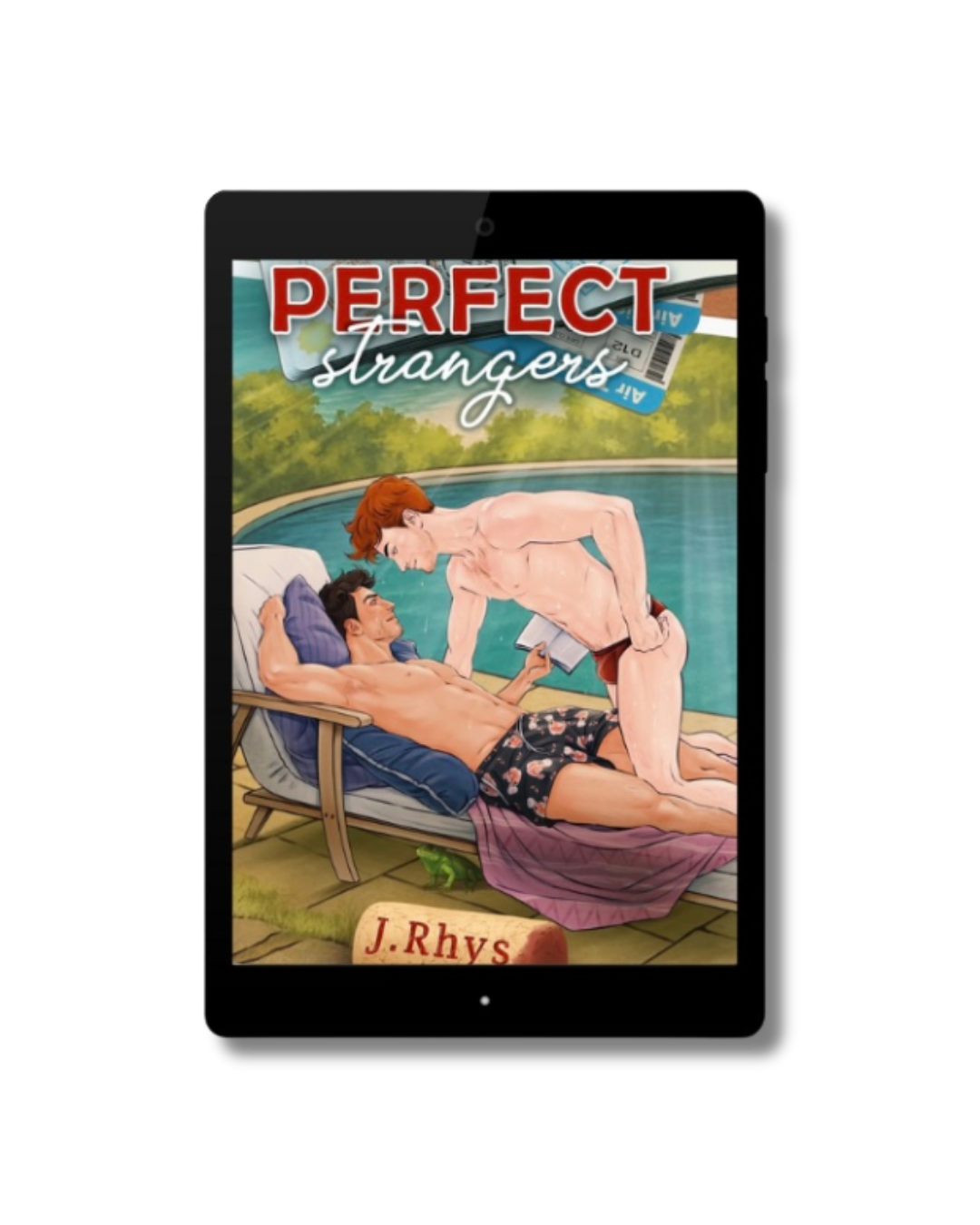 ebook mockup of perfect strangers by j. Rhys