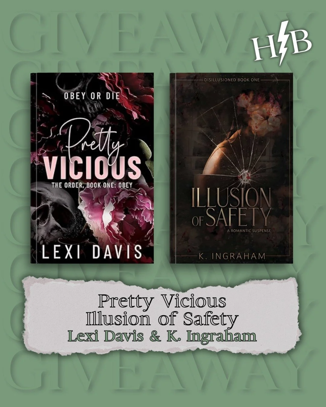Lexi Giveaway

⚡📖⚡Gift Away⚡📖⚡

Lexi Davis &amp; K. Ingraham are teaming up to gift copies of their books - Pretty Vicious &amp; Illusion of Safety!

Rules for the giveaway:
🌪️Make sure you are following @authorlexidavis , @kingrahamauthor &amp; @