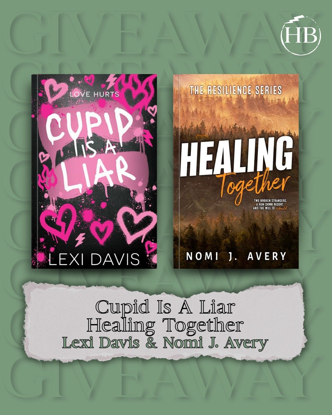 ⚡📖⚡Gift Away⚡📖⚡

Lexi Davis &amp; Nomi J. Avery are teaming up to gift copies of their books - Cupid Is A Liar &amp; Healing Together!

Rules for the giveaway:
🌪️Make sure you are following @authorlexidavis , @nomijaveryauthor &amp; @haylingbookst