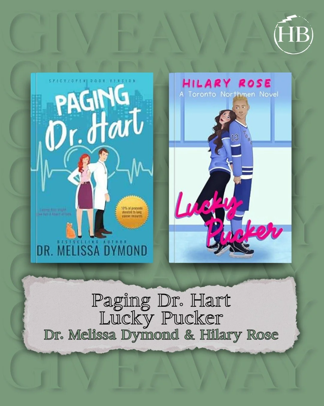 ⚡📖⚡Gift Away⚡📖⚡

Dr. Melissa Dymond &amp; Hilary Rose are teaming up to gift copies of their books - Paging Dr. Hart &amp; Lucky Pucker!

Rules for the giveaway:
🌪️Make sure you are following @melissadymondauthor , @hilaryroseauthor &amp; @hayling