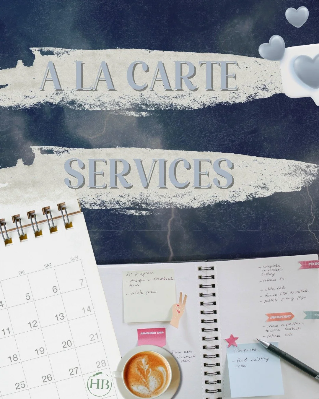 🎉📖 A La Carte📖🎉

We know that marketing packages can be scary especially when you are just starting out or in between book launches, BUT did you know HBL offers A La Carte Services that you can pick and choose from what you need when you need it.