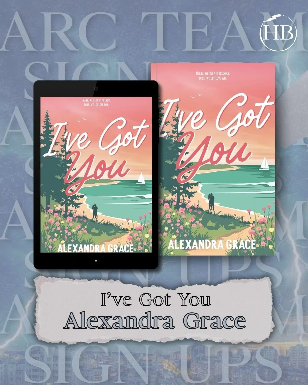 ⚡📖 ARC Team Sign Ups are OPEN! 📖⚡

Want to be one of the first people to read I&rsquo;ve Got You before it&rsquo;s released into the world?

Join Alexandra Grace&rsquo;s ARC Team through Hayling Bookstorm Ltd and get:
🌪️ Early access to the full e