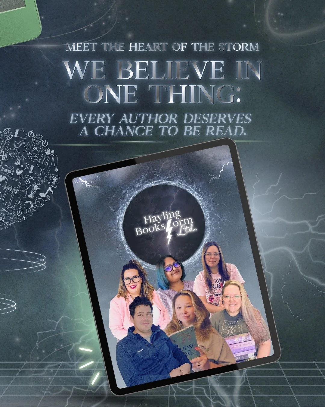 🌪️⚡The Heart Of The Storm⚡🌪️

The storm wouldn&rsquo;t be possible without the heart of it. 

We believe in one thing: 

Every author deserves a chance to be read. 

Swipe to learn more about the heart of the storm. 

Are you an author looking for 