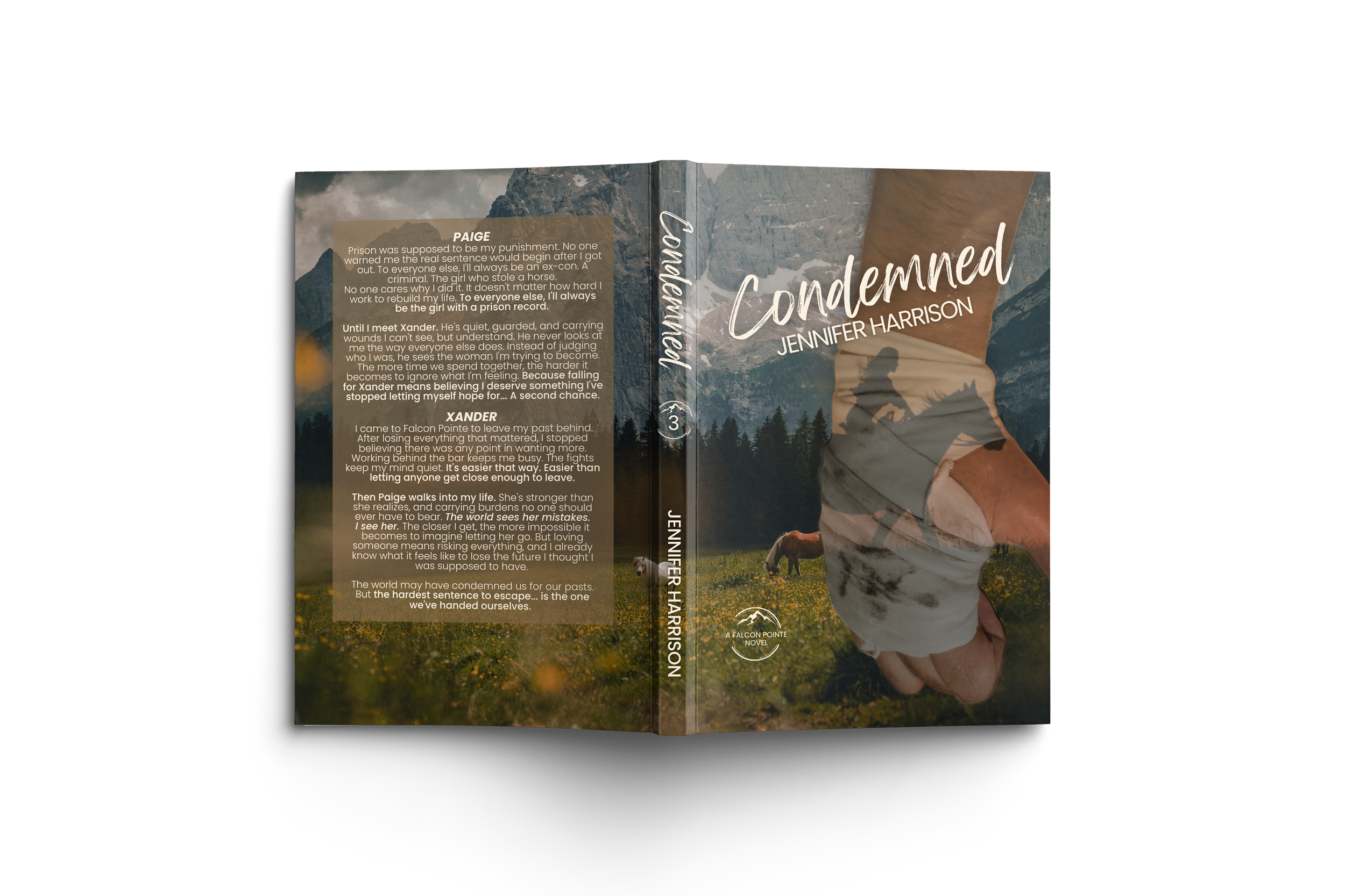 mock up book cover of condemned by jennifer harrison