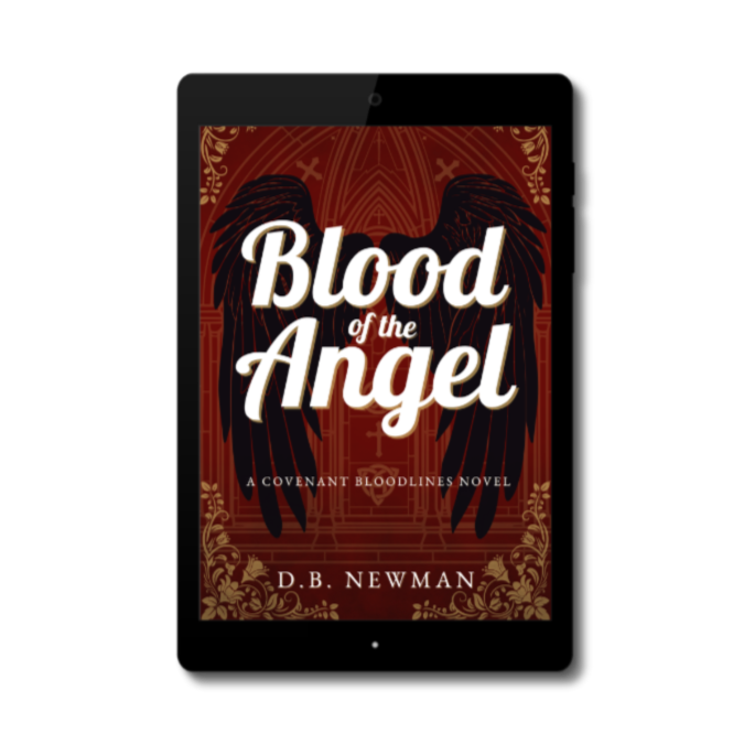 ebook mockup of Blood of the angel by D.B. Newman