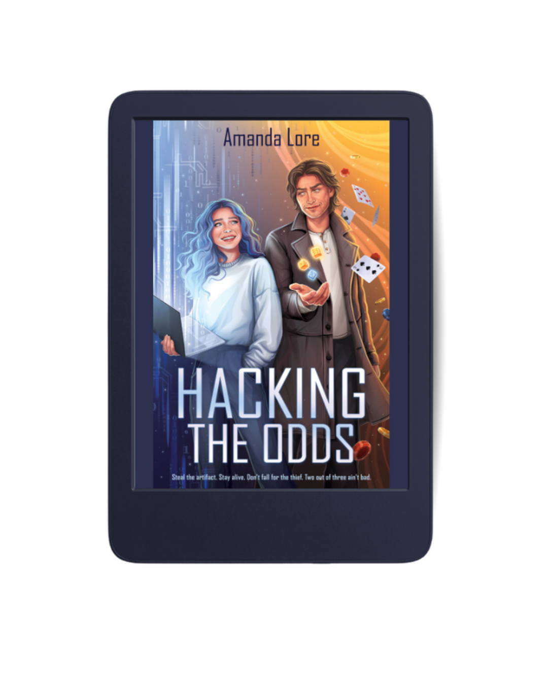 ebook mockup of Hacking The odds by amanda lore