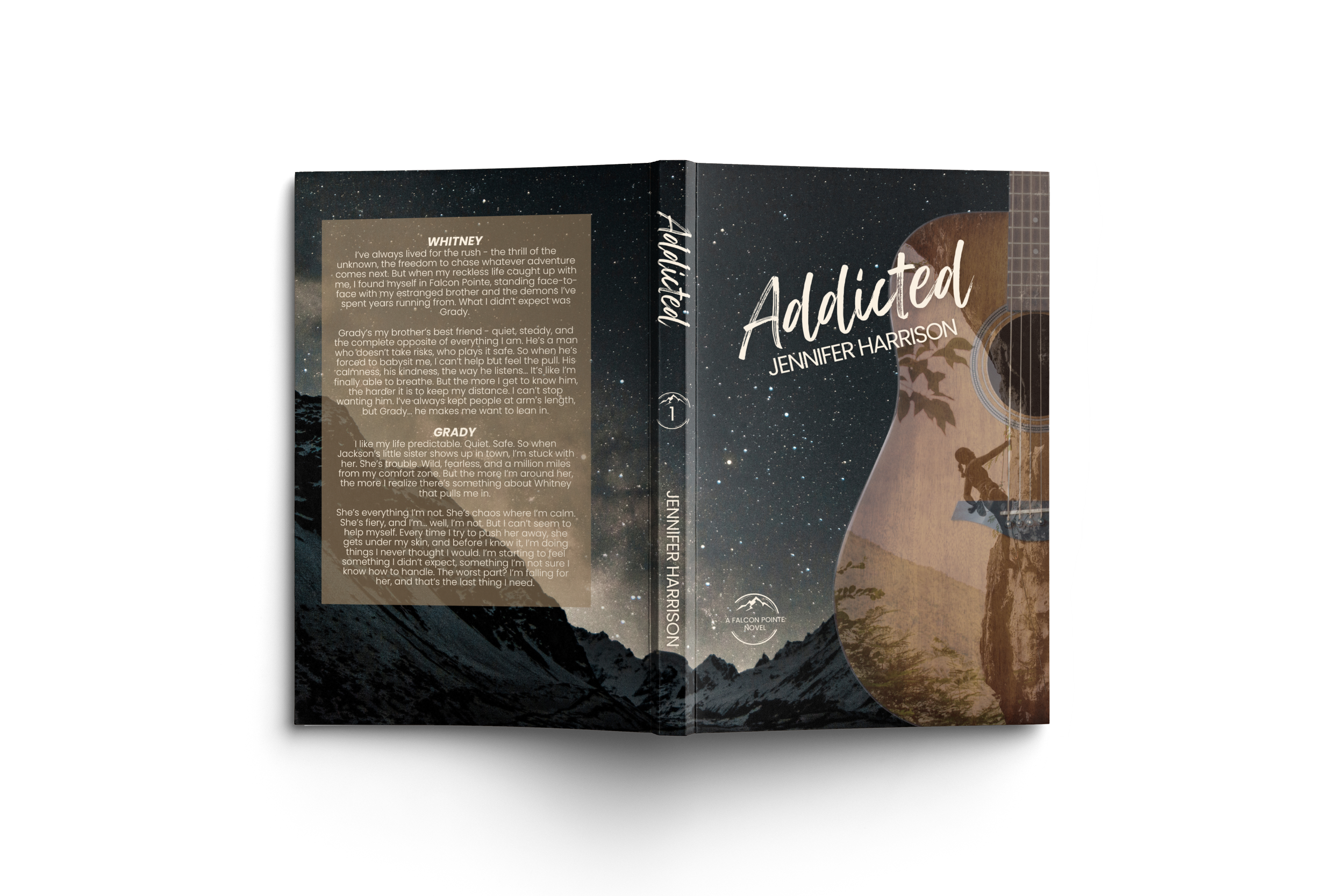 mockup book cover of addicted by jennifer harrison