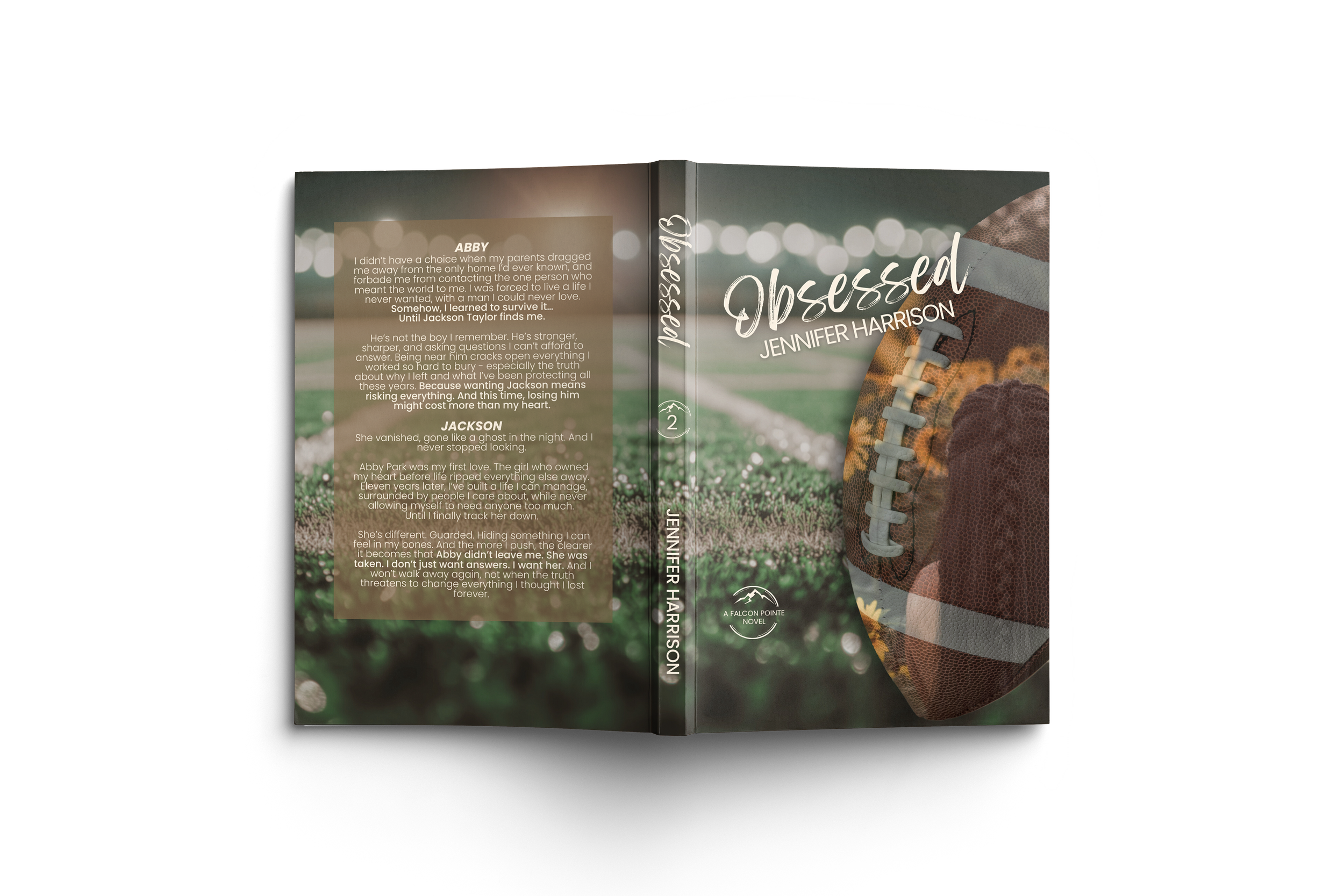 mock up book cover of obsessed by jennifer harrison