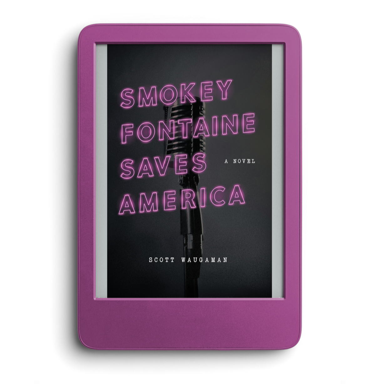 pink ebook mockup of Smokey Fontaine Saves America