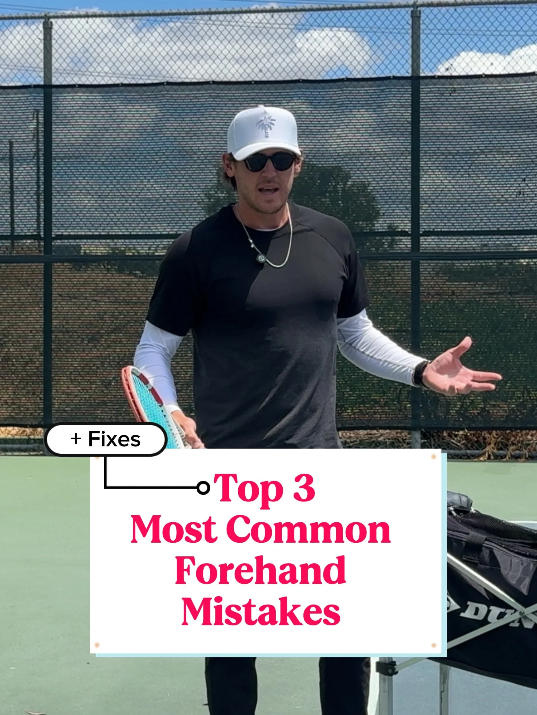 Three mistakes. One forehand.

Extension. Legs. Contact point.

Get those right and your forehand stops fighting you.

Comment FIX for the full system.