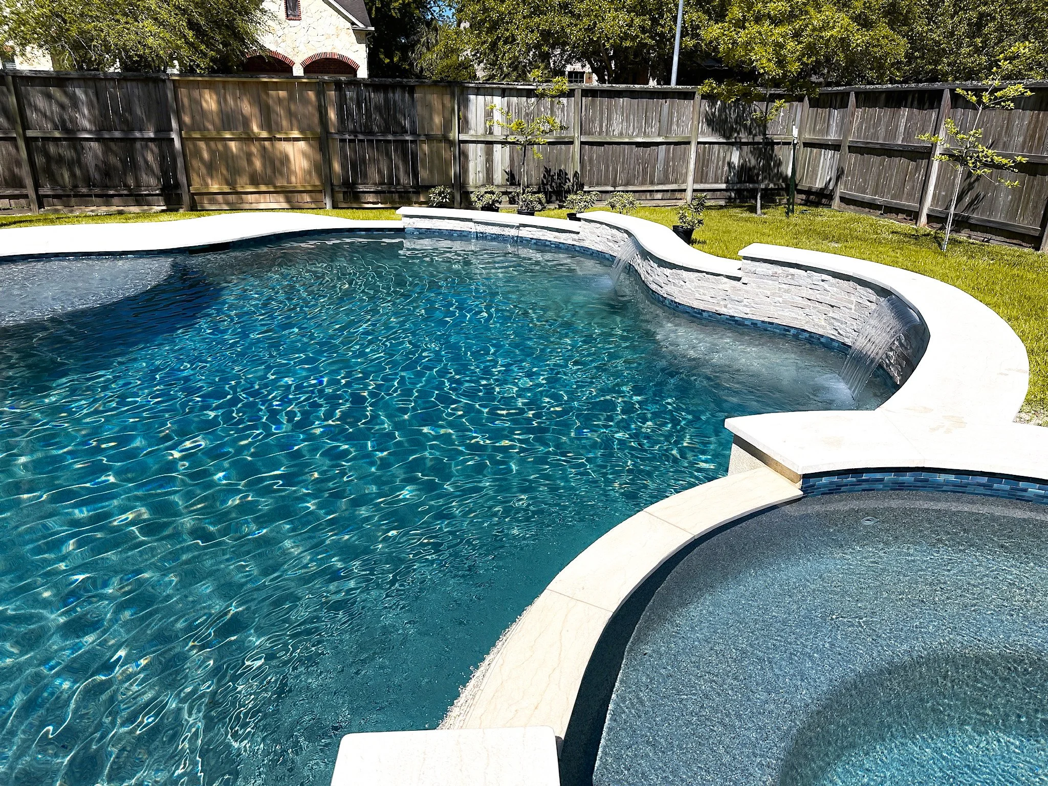 Carribean Blue Pebble Sheen